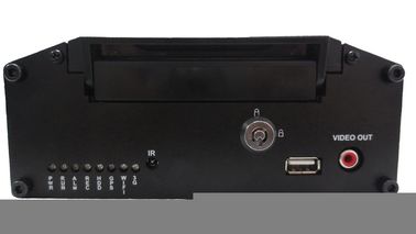 Video 8 Channel D1 Vehicle DVR System , HDD 3G GPS Mobile Car DVR
